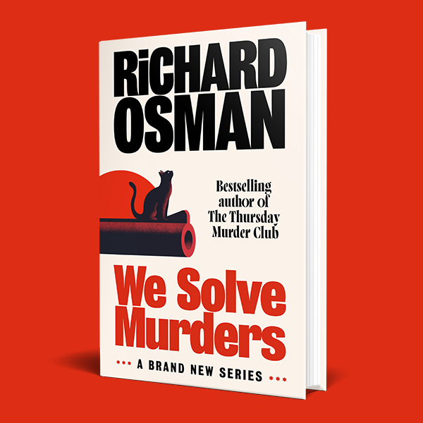 Image showing the hardback edition of We Solve Murders by Richard Osman